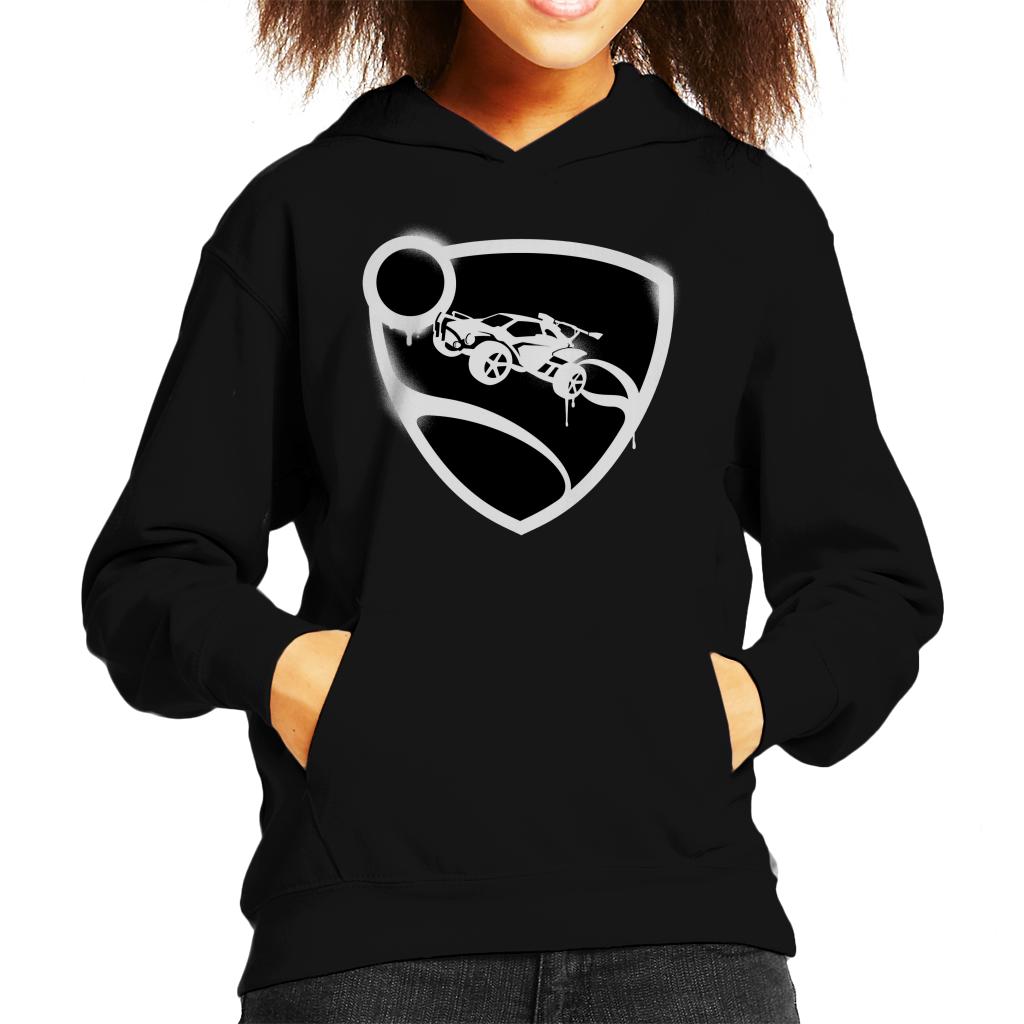 Rocket League Spray Painted Logo Kids Hooded Sweatshirt All