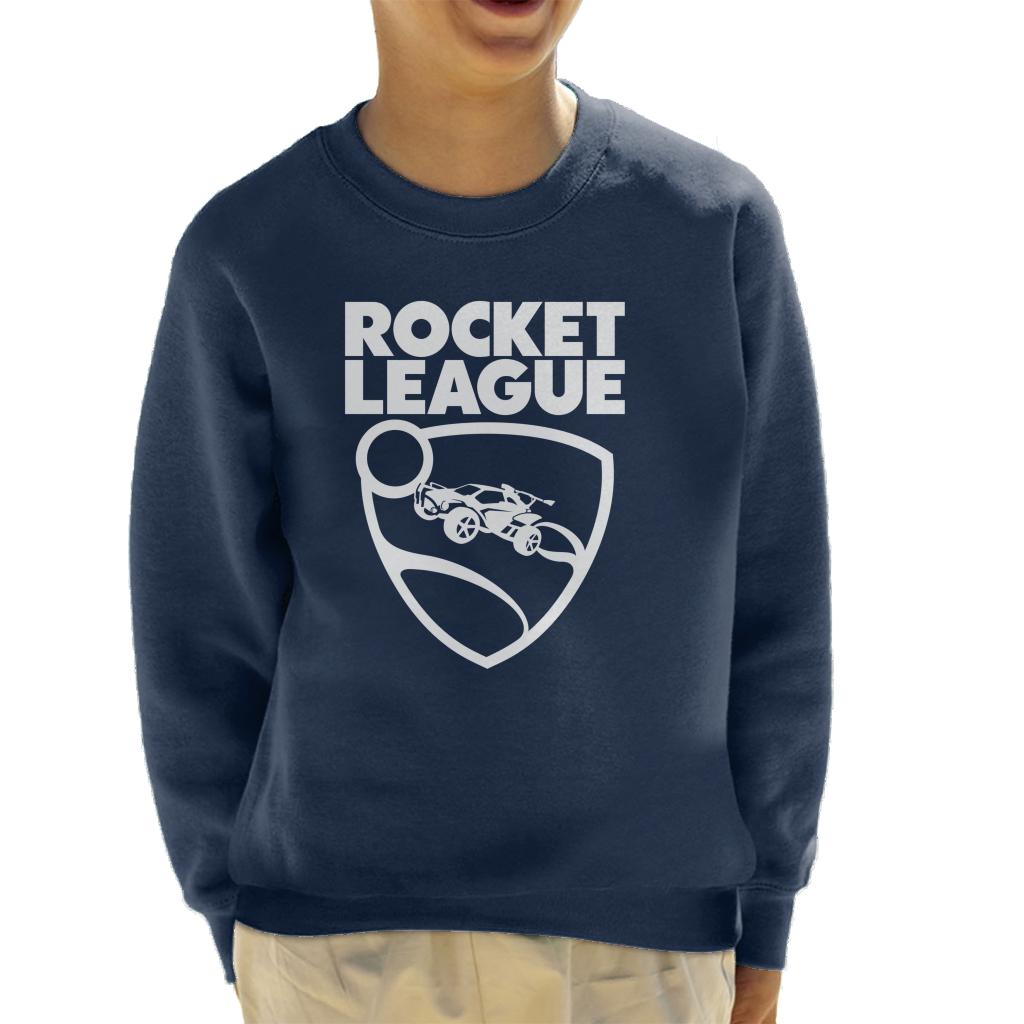 Rocket-League-Text-With-Logo-Kids-Sweatshirt