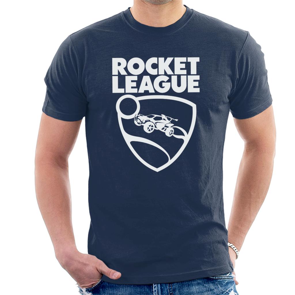 Rocket-League-Text-With-Logo-Mens-T-Shirt