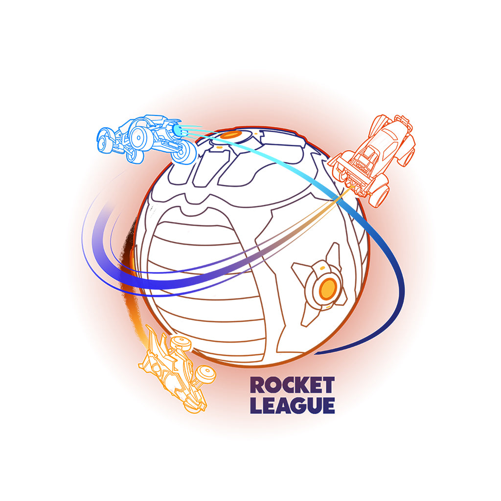 Rocket League Boost Around The Ball Men's T-Shirt-ALL + EVERY