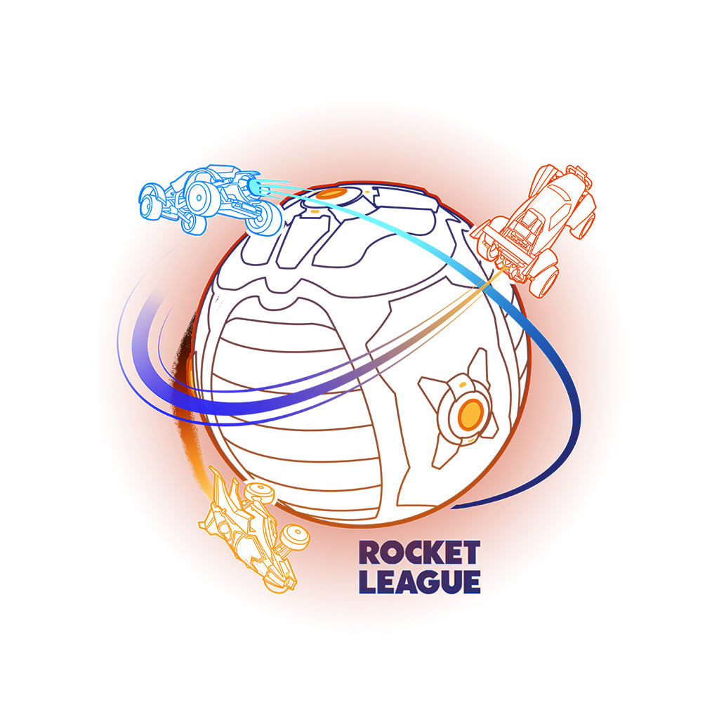 Rocket League Boost Around The Ball Men's Sweatshirt-ALL + EVERY