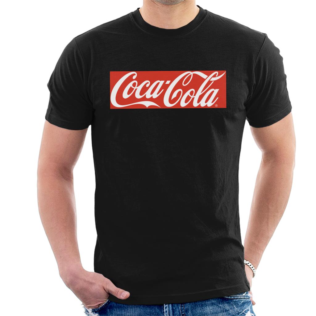 Coca-Cola-Block-Logo-Mens-T-Shirt