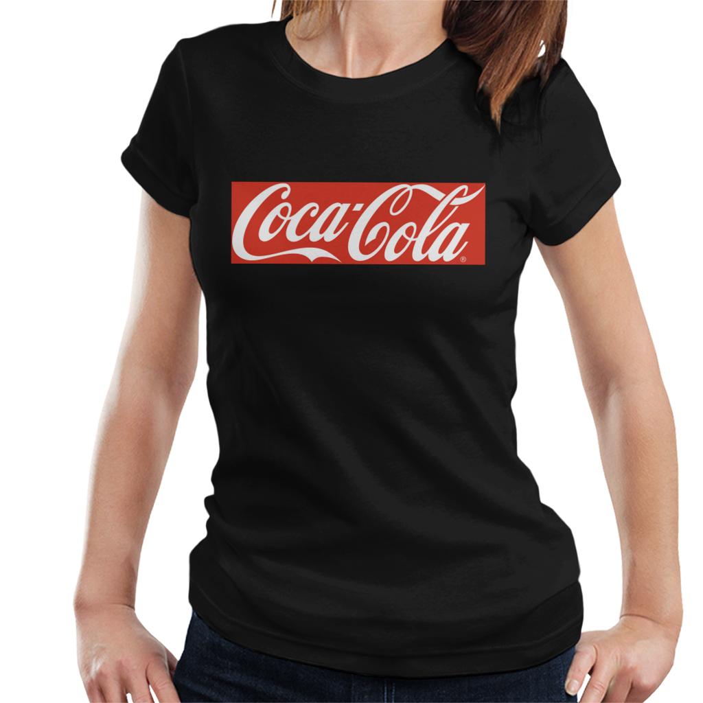 Coca-Cola-Block-Logo-Womens-T-Shirt