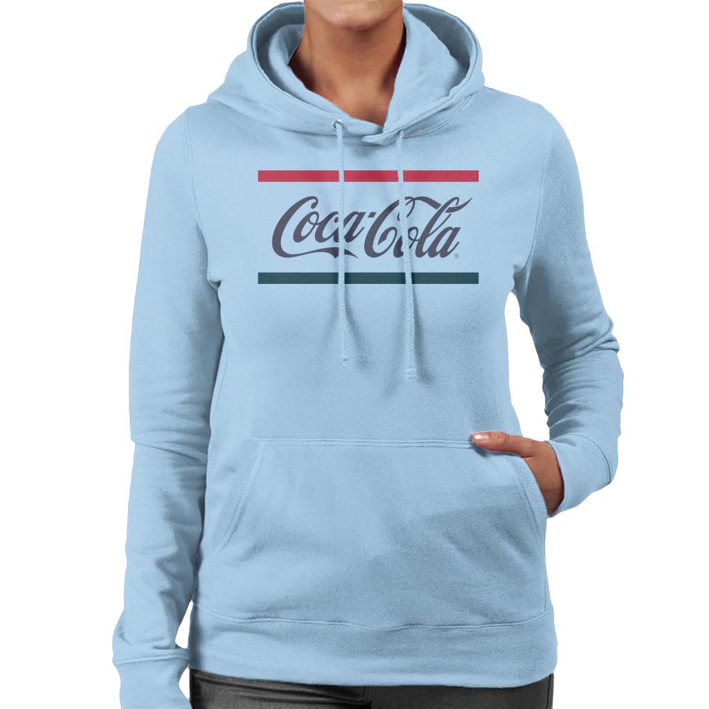 Coca Cola Classic Colours Women's Hooded Sweatshirt-ALL + EVERY