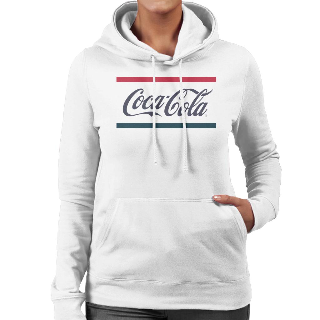 Coca Cola Classic Colours Women's Hooded Sweatshirt-ALL + EVERY