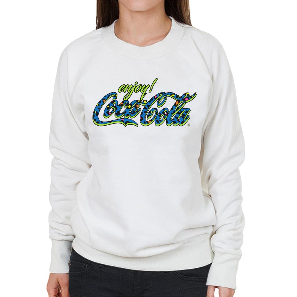 Coca Cola Spotted Logo Women's Sweatshirt-ALL + EVERY