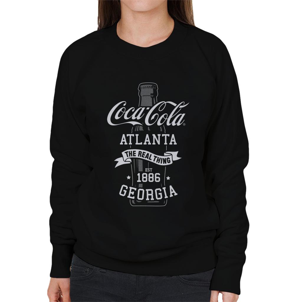 Coca-Cola-Bottle-The-Real-Thing-Womens-Sweatshirt