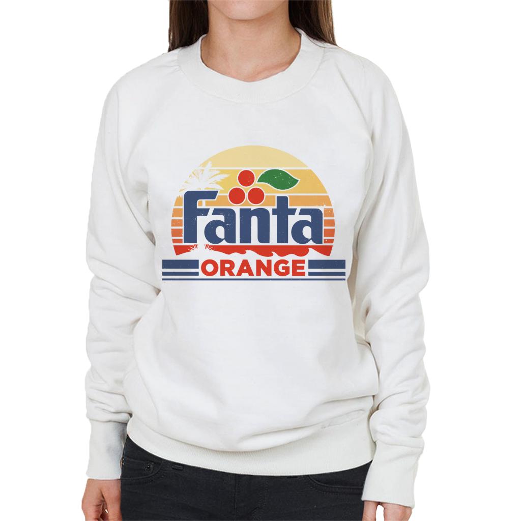 Fanta-Retro-Sunset-Logo-Womens-Sweatshirt