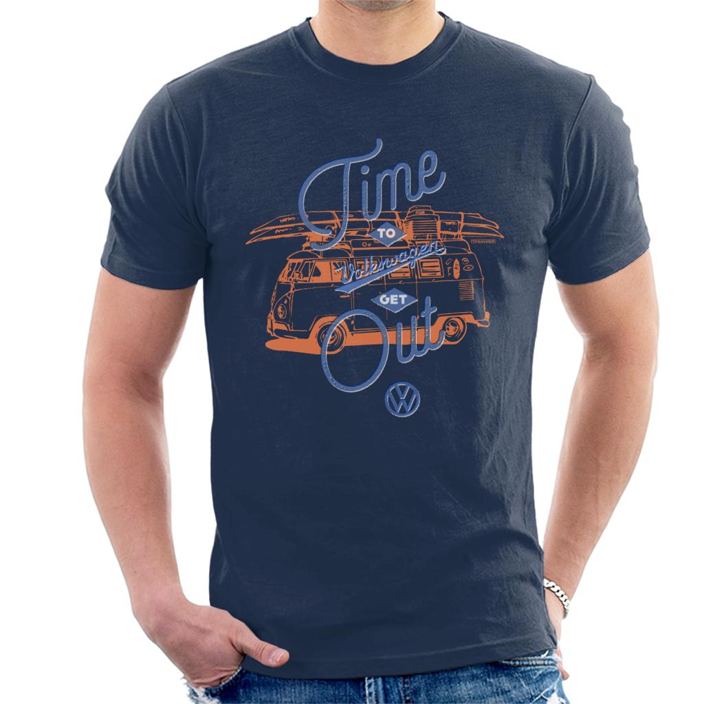 Volkswagen Time To Get Out T1 Camper Men's T-Shirt-ALL + EVERY