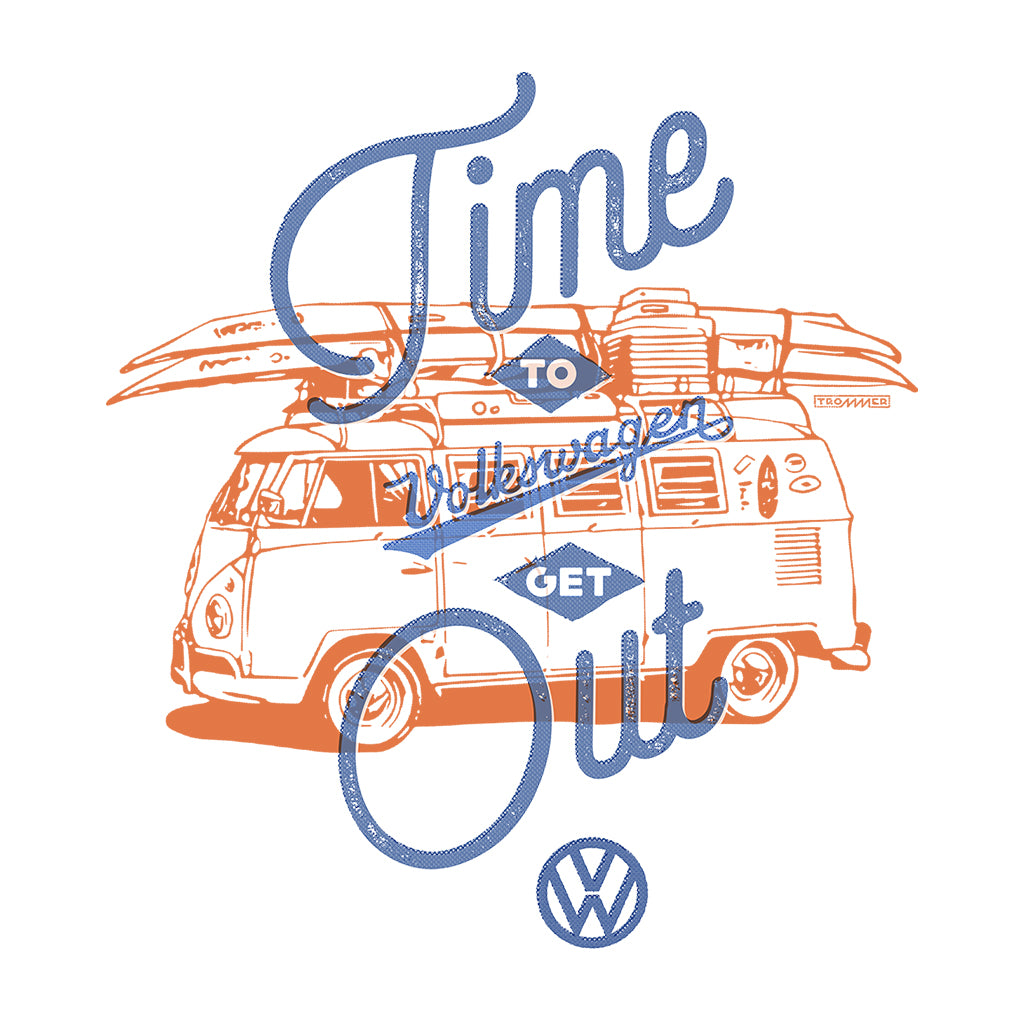 Volkswagen Time To Get Out T1 Camper Men's T-Shirt-ALL + EVERY