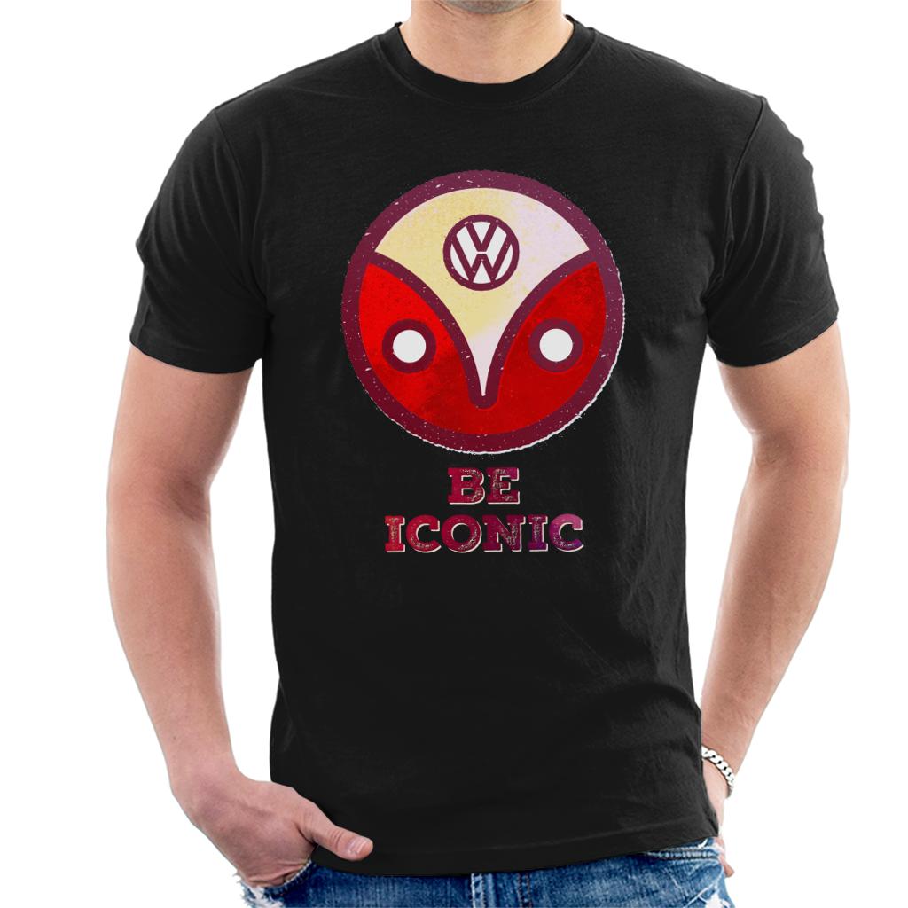 Volkswagen-Be-Iconic-Type-2-Camper-Logo-Mens-T-Shirt