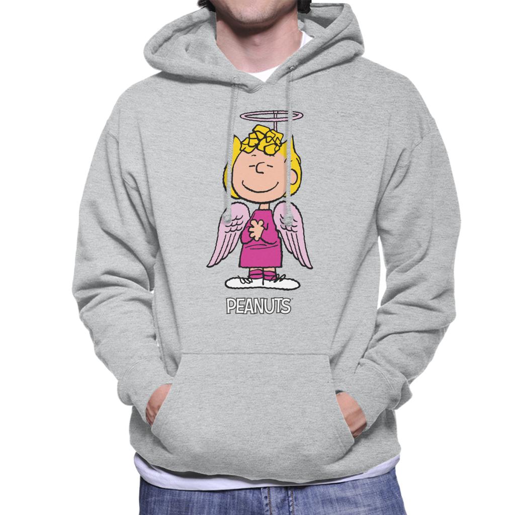 Peanuts-Halloween-Angel-Sally-Brown-Mens-Hooded-Sweatshirt