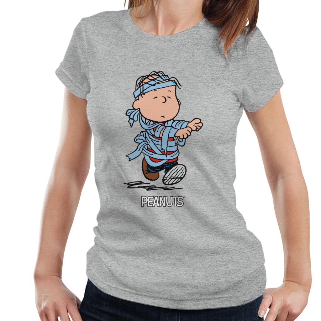 Peanuts-Halloween-Mummy-Linus-Van-Pelt-Womens-T-Shirt