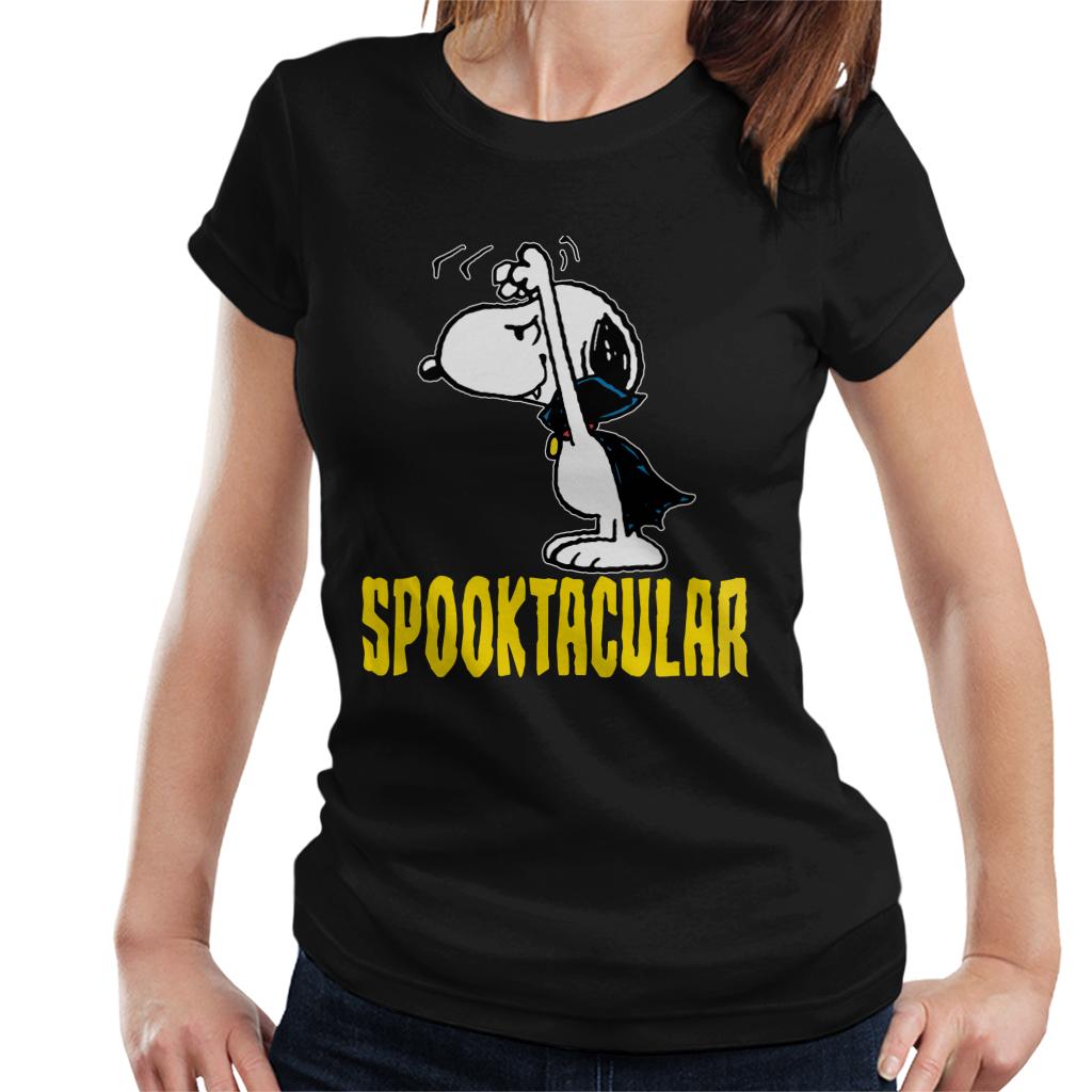 Peanuts-Spooktacular-Halloween-Snoopy-Womens-T-Shirt