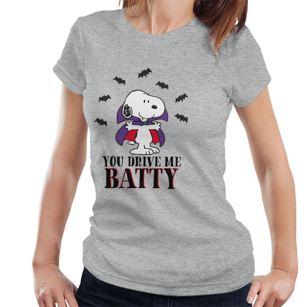 Peanuts-You-Drive-Me-Batty-Halloween-Snoopy-Womens-T-Shirt