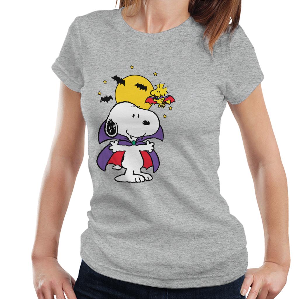 Peanuts-Halloween-Snoopy-Vampire-Womens-T-Shirt