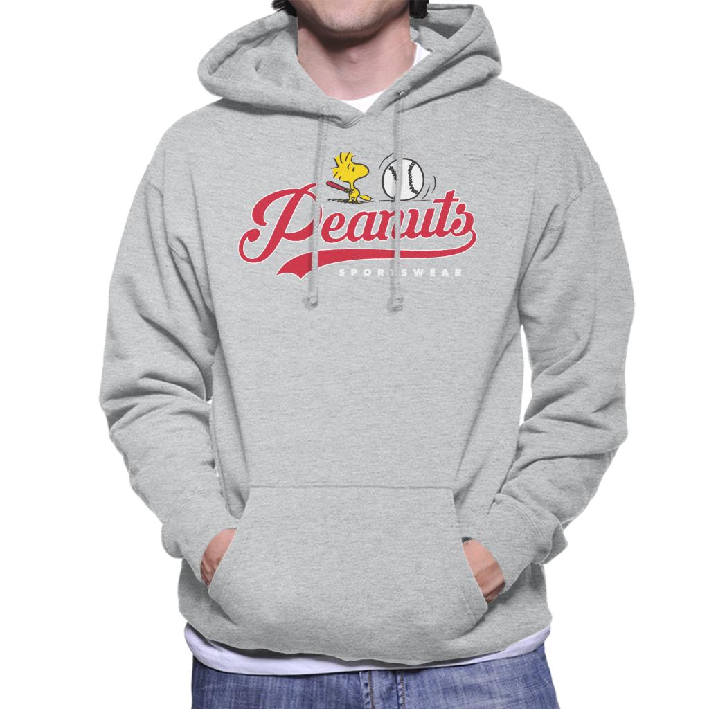 Peanuts-Baseball-Woodstock-Mens-Hooded-Sweatshirt