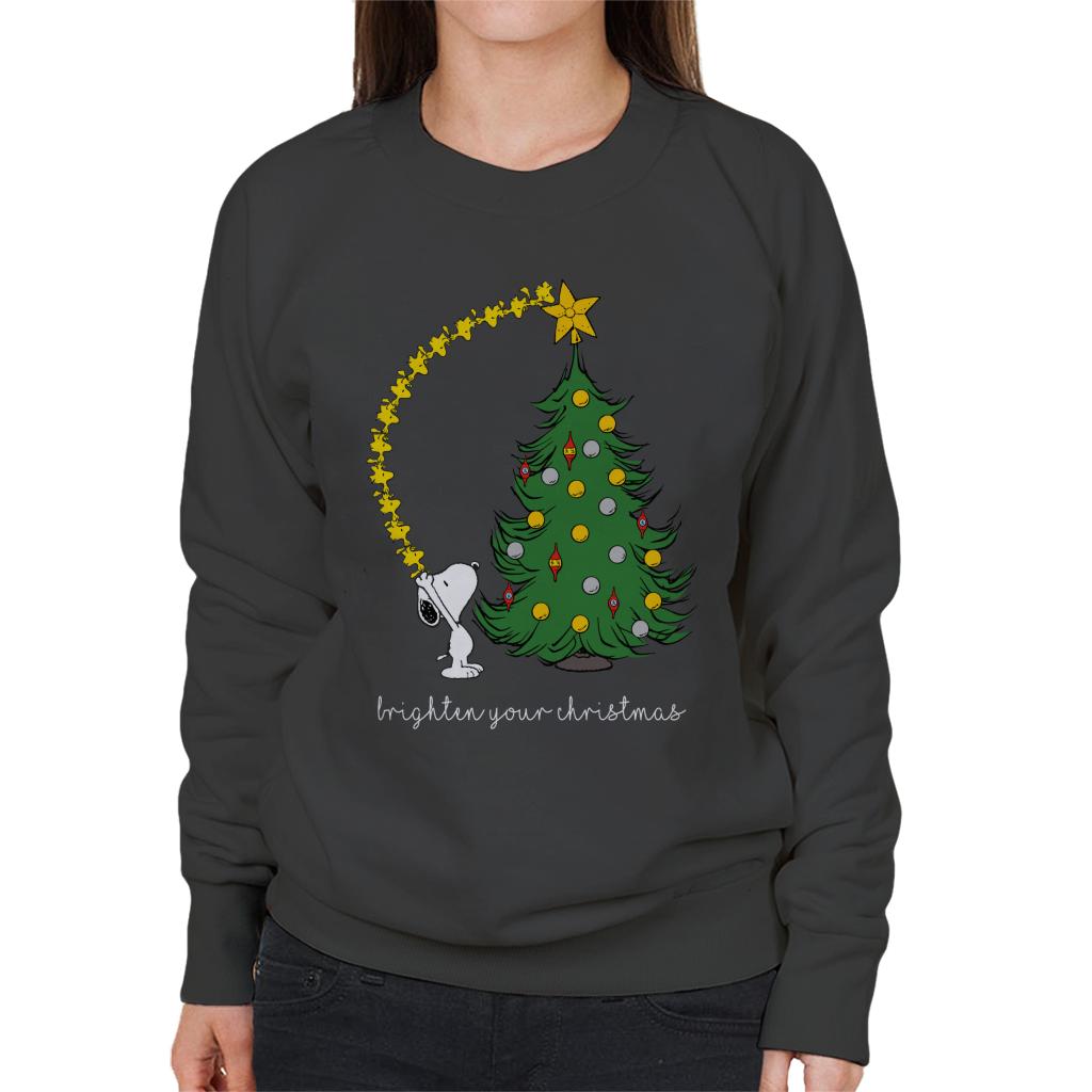Peanuts-Snoopy-Woodstock-Brighten-Your-Christmas-Womens-Sweatshirt