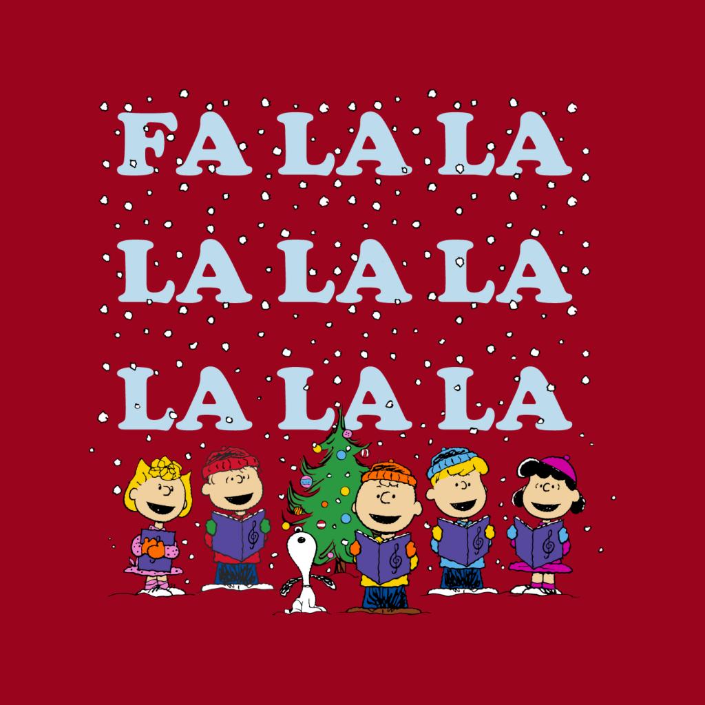 Peanuts Fa La La La Christmas Carol Women's T-Shirt-ALL + EVERY