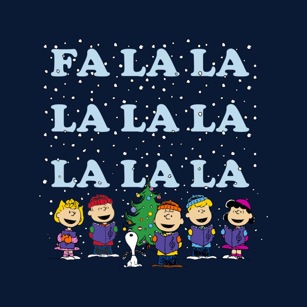 Peanuts Fa La La La Christmas Carol Women's T-Shirt-ALL + EVERY