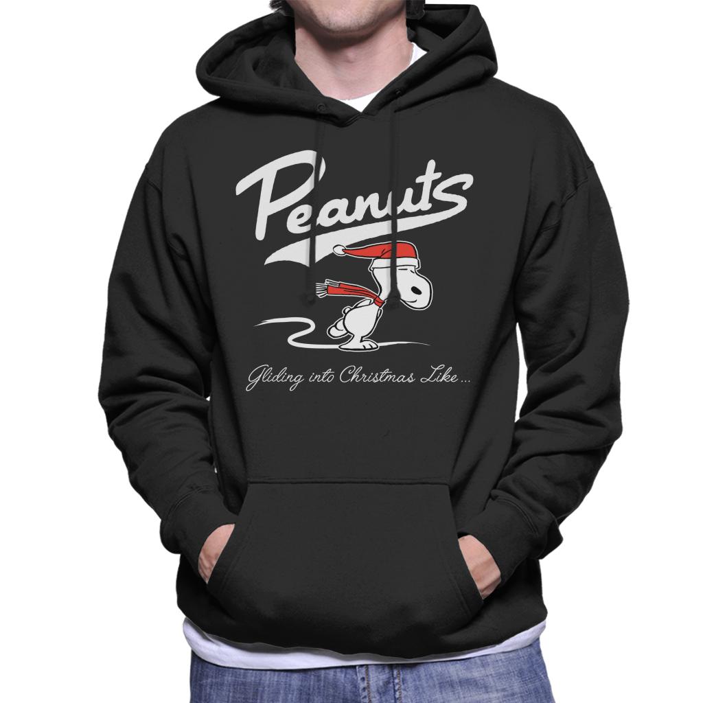 Peanuts-Snoopy-Gliding-Into-Christmas-Like-Mens-Hooded-Sweatshirt