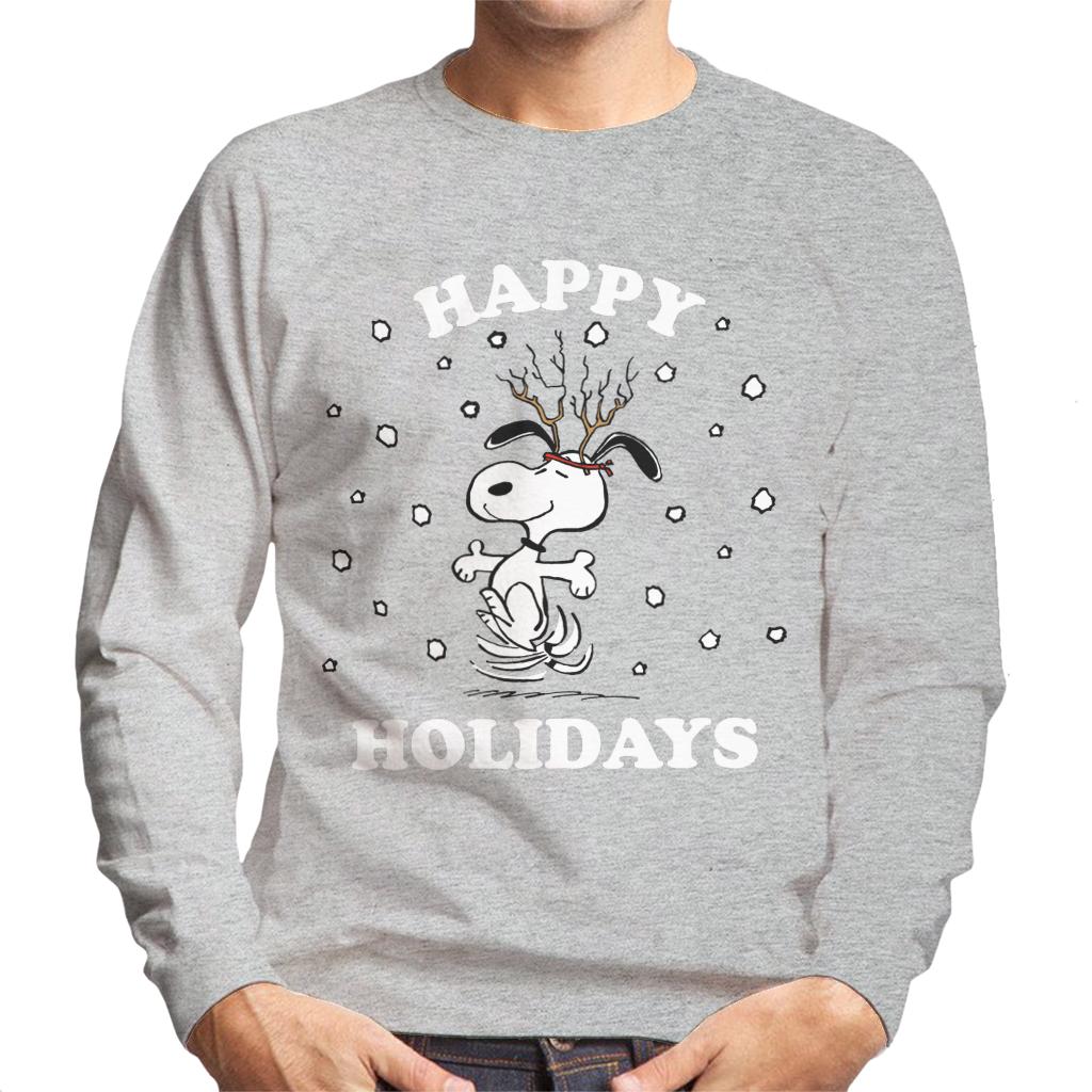 Peanuts-Christmas-Happy-Holidays-Snoopy-Mens-Sweatshirt