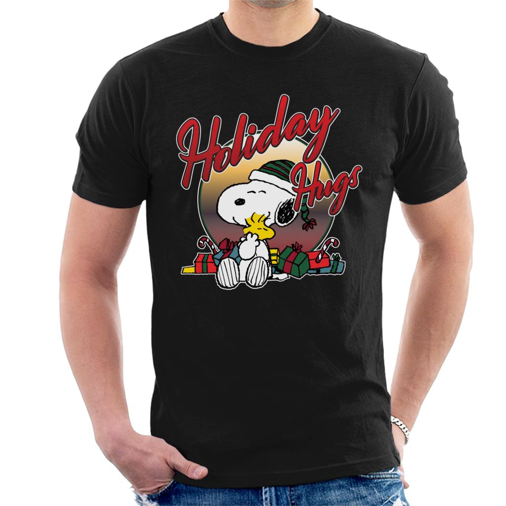 Peanuts-Holiday-Hugs-Christmas-Mens-T-Shirt