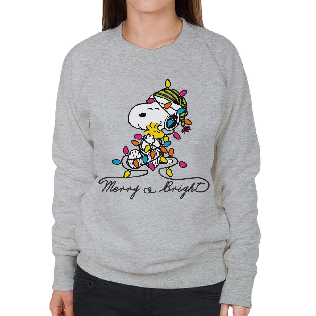 Peanuts-Merry-And-Bright-Snoopy-Christmas-Womens-Sweatshirt