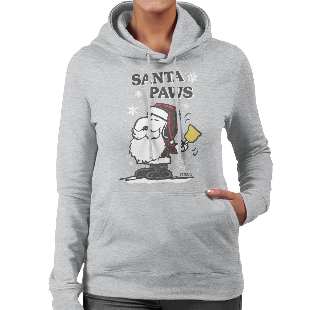 Peanuts-Snoopy-Santa-Paws-Christmas-Womens-Hooded-Sweatshirt