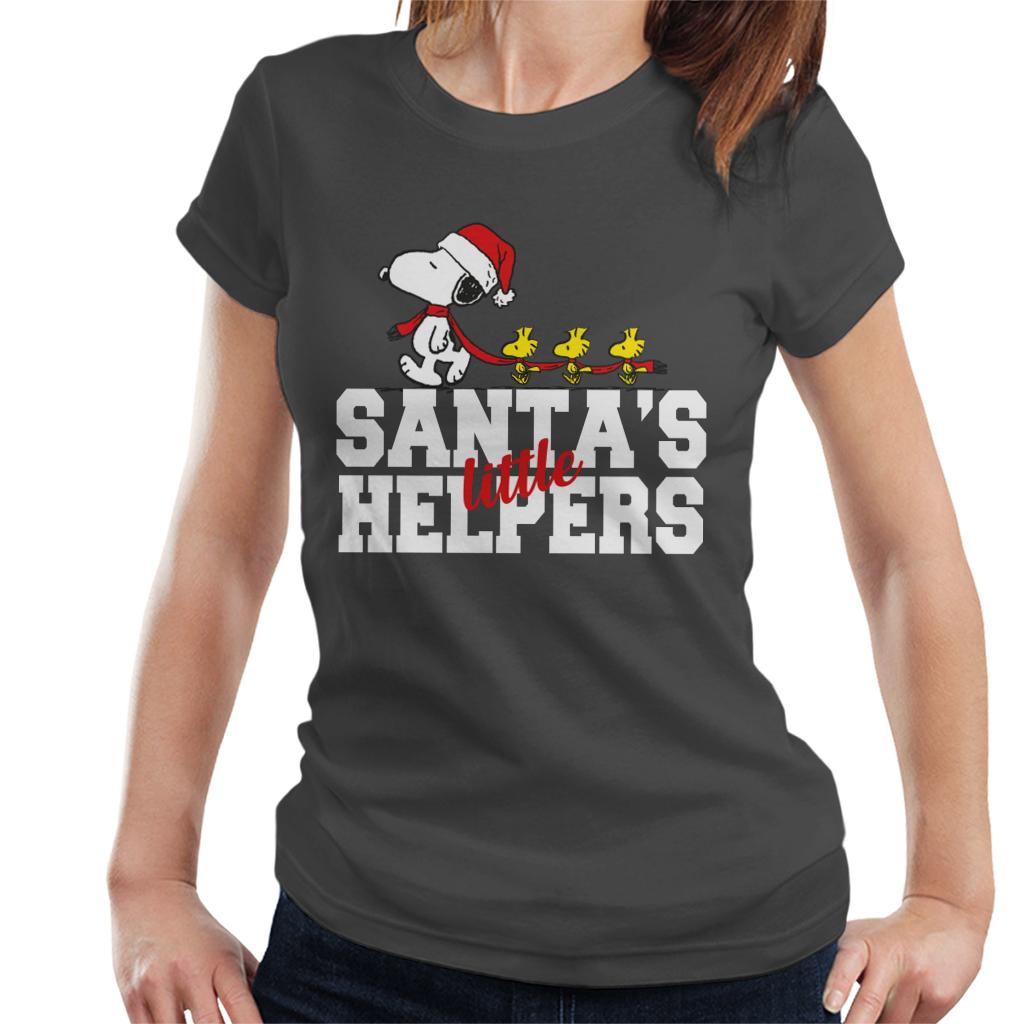 Peanuts-Snoopy-Woodstock-Santas-Little-Helpers-Womens-T-Shirt