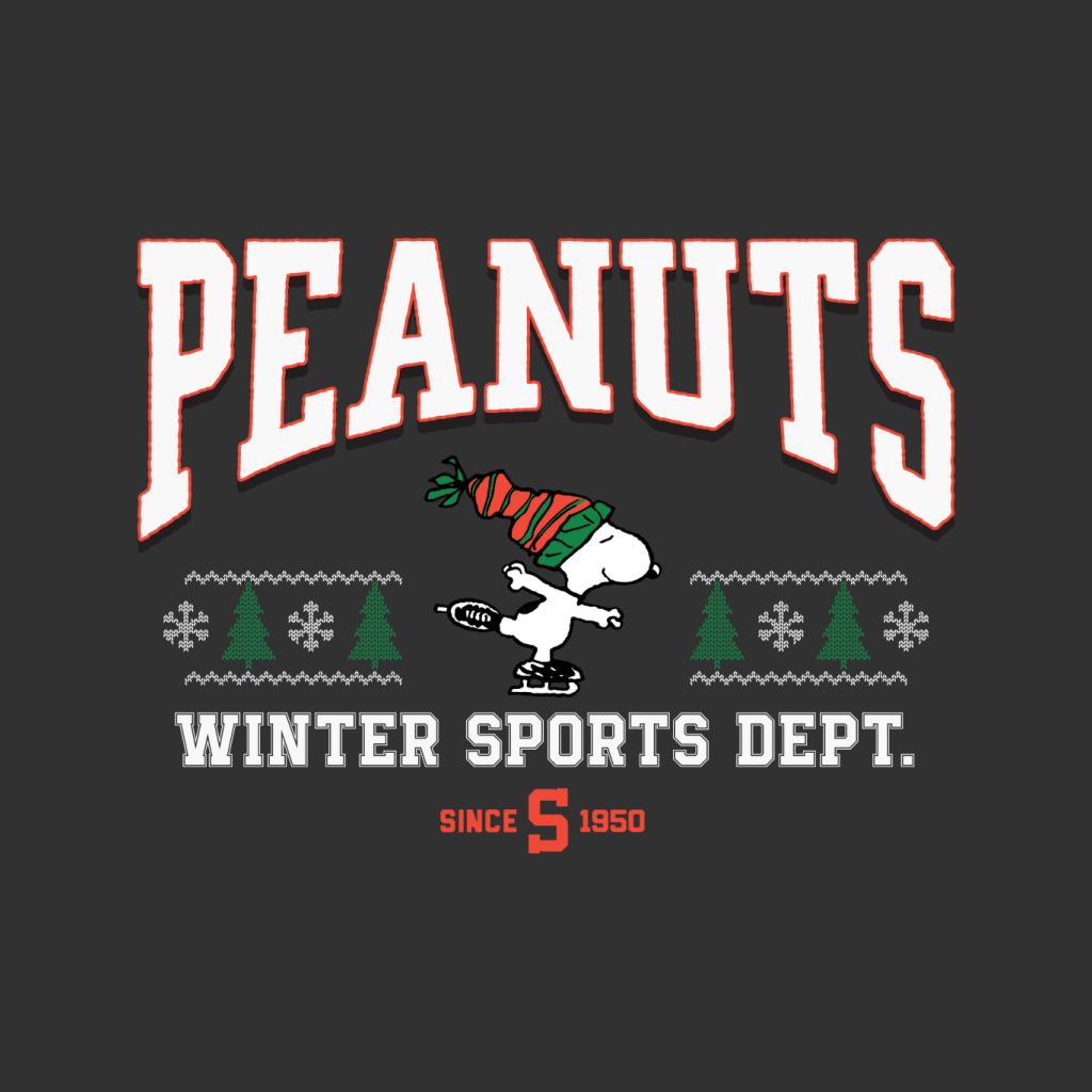 Peanuts Winter Sports Dept Christmas Women's T-Shirt-ALL + EVERY