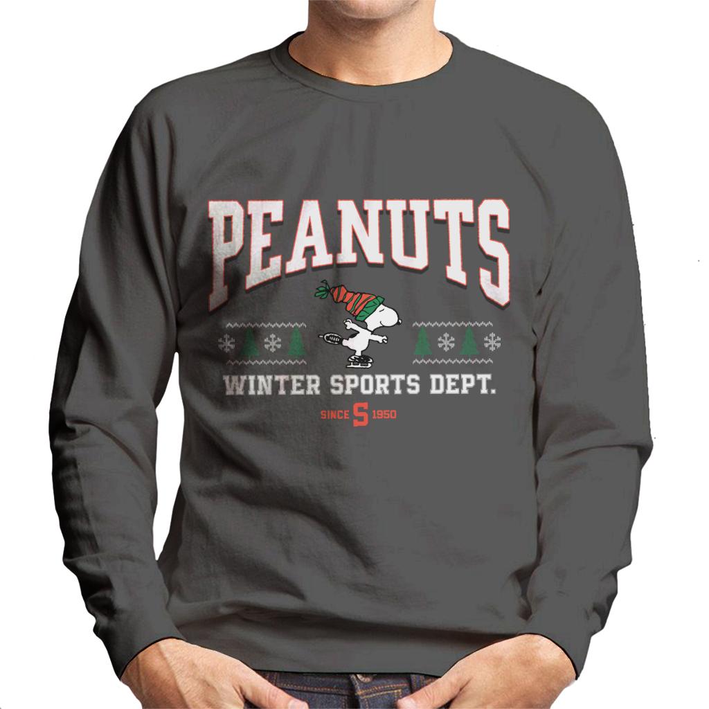 Peanuts-Winter-Sports-Dept-Christmas-Mens-Sweatshirt