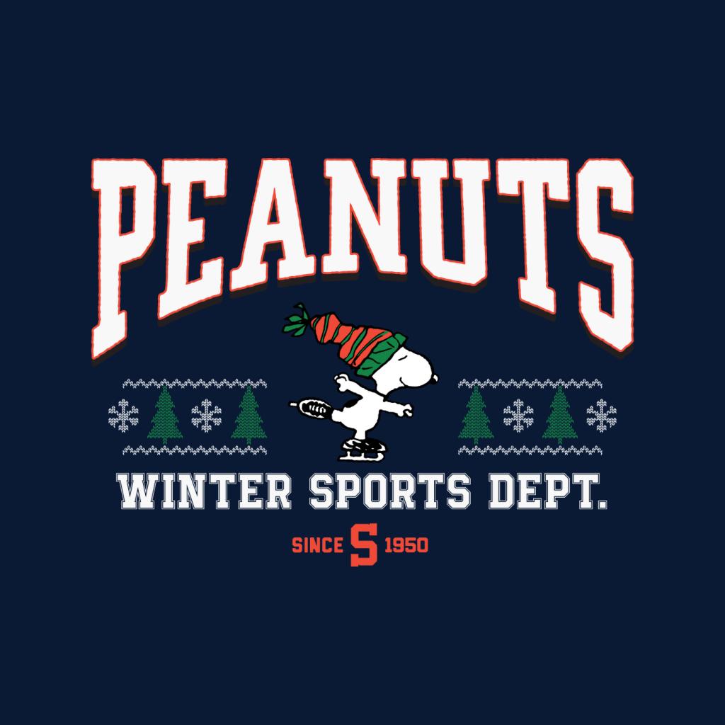 Peanuts Winter Sports Dept Christmas Women's T-Shirt-ALL + EVERY