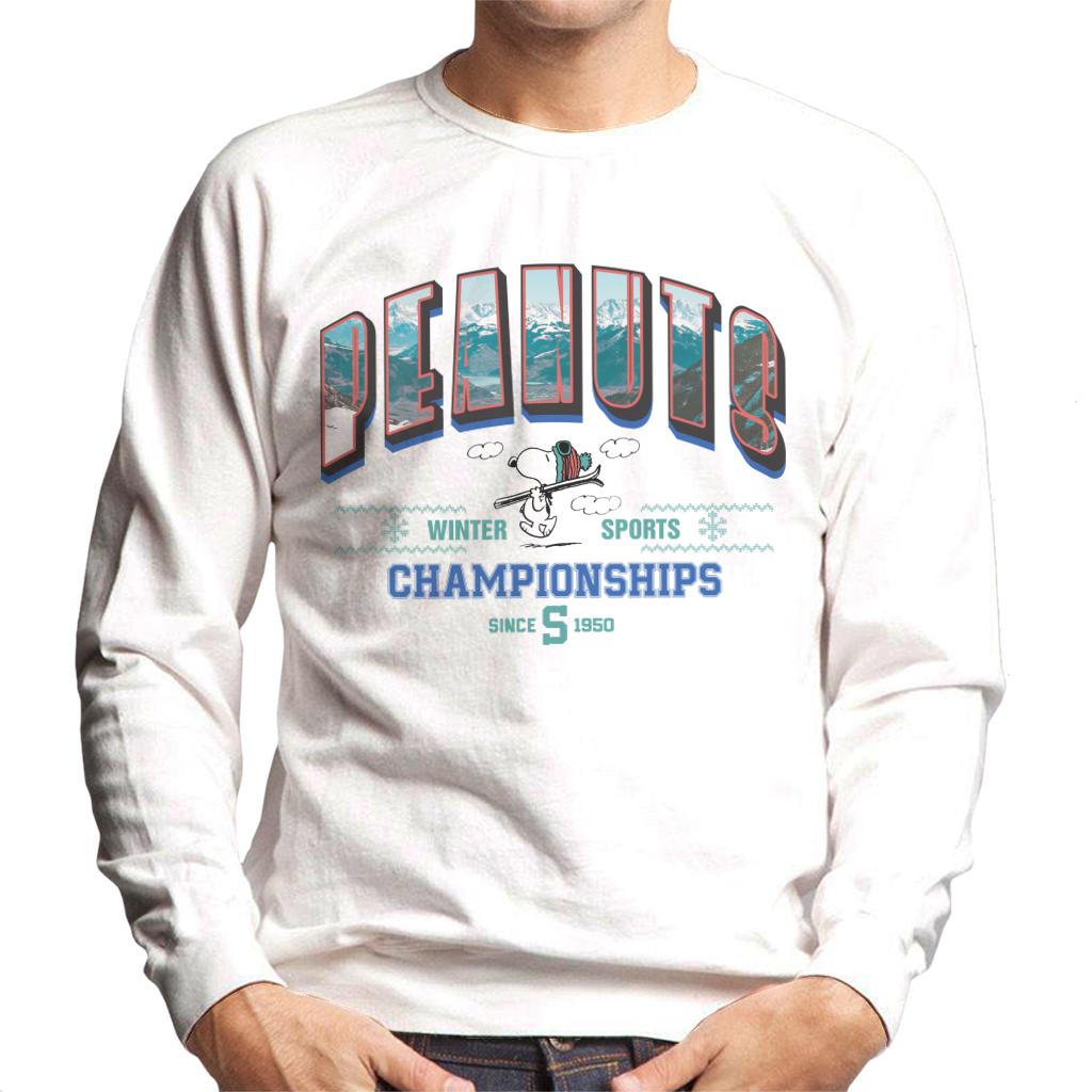 Peanuts-Winter-Sports-Championships-Mens-Sweatshirt