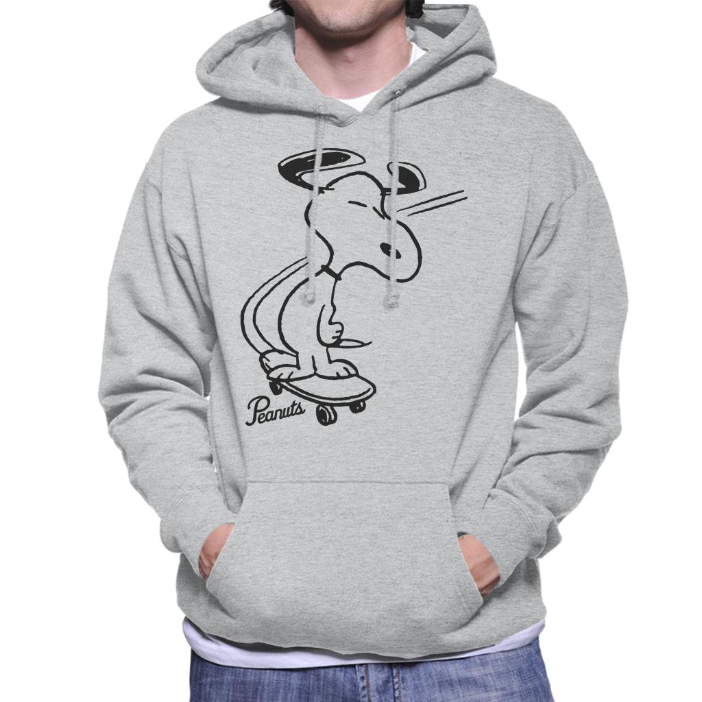 Peanuts-Snoopy-Skateboard-Mens-Hooded-Sweatshirt