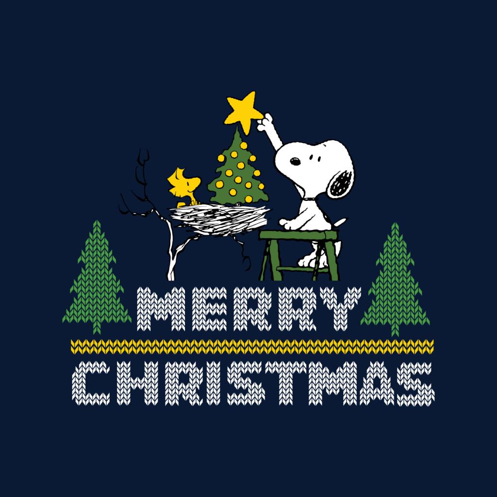 Peanuts Snoopy And Woodstock Decorating Xmas Tree Women's T-Shirt-ALL + EVERY