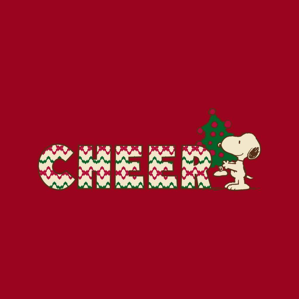 Peanuts Snoopy Christmas Tree Cheer Men's Sweatshirt-ALL + EVERY