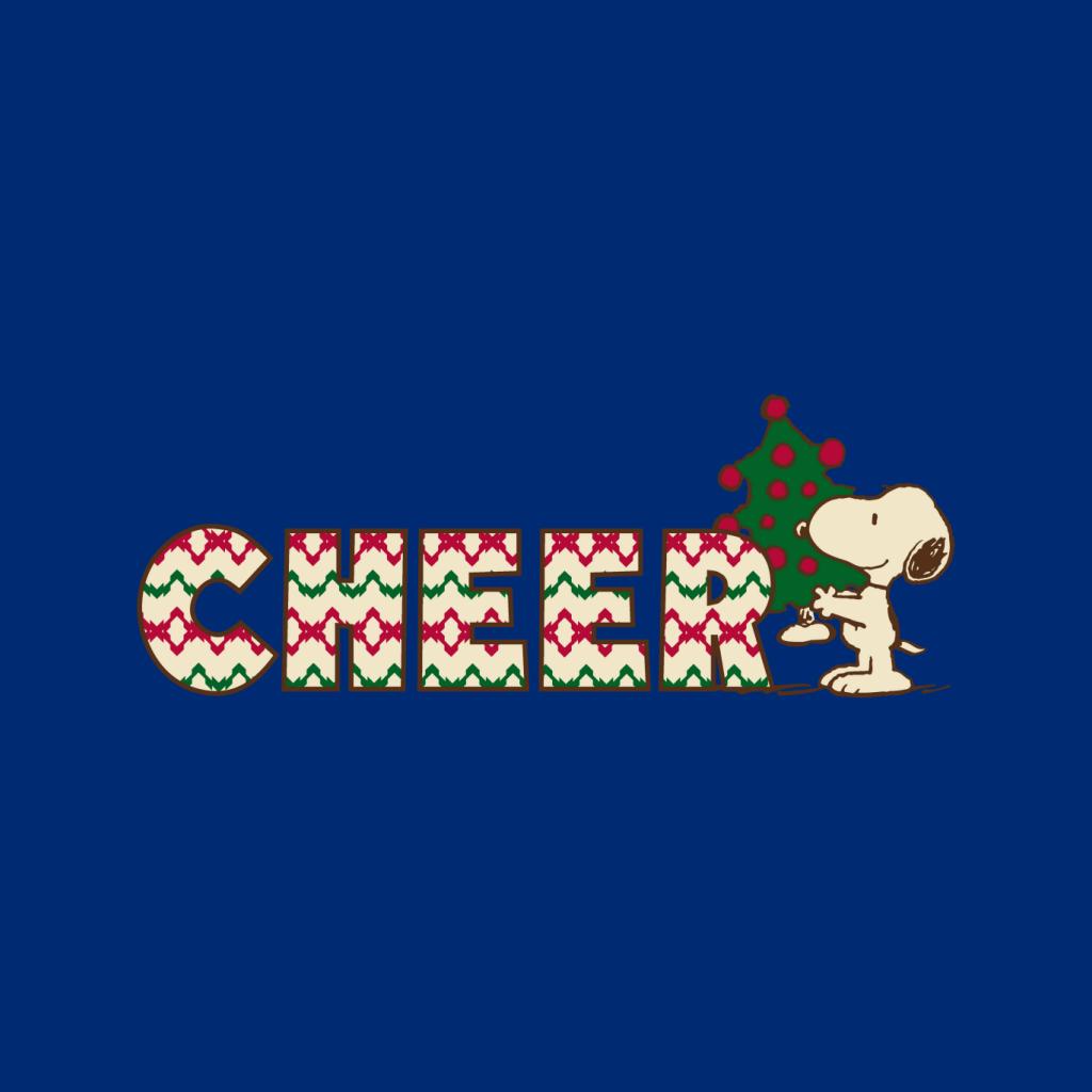 Peanuts Snoopy Christmas Tree Cheer Men's Sweatshirt-ALL + EVERY