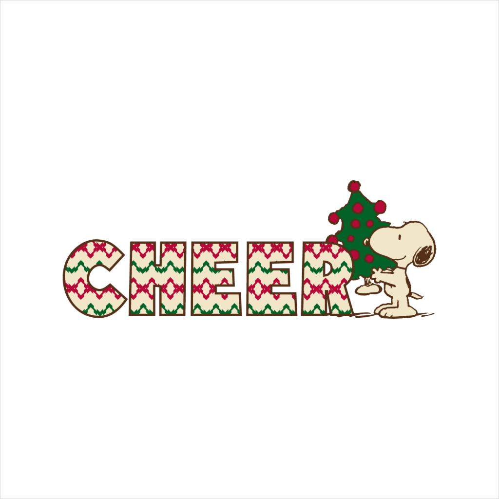 Peanuts Snoopy Christmas Tree Cheer Men's Sweatshirt-ALL + EVERY