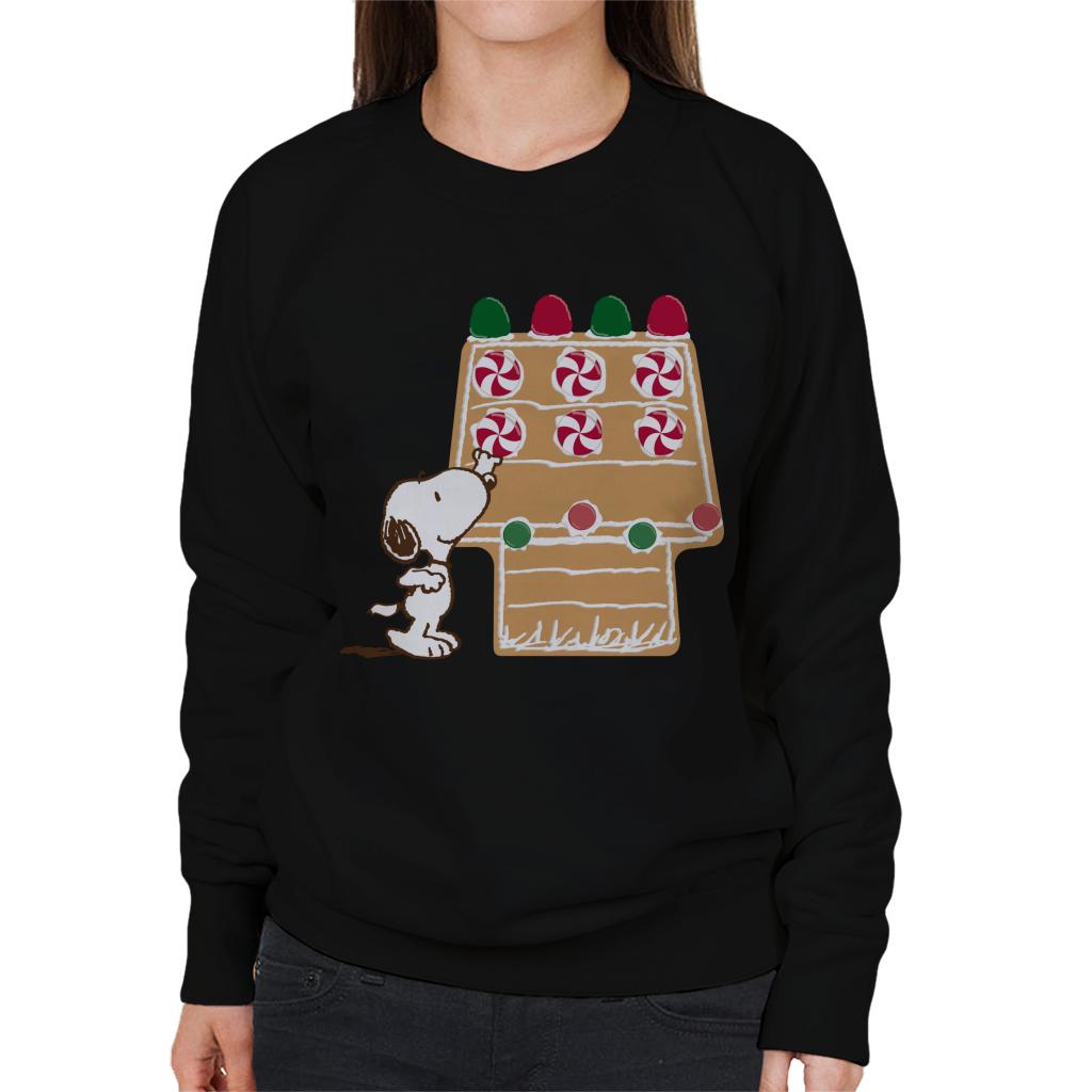 Peanuts-Snoopy-Reaching-For-Candy-Cane-Womens-Sweatshirt