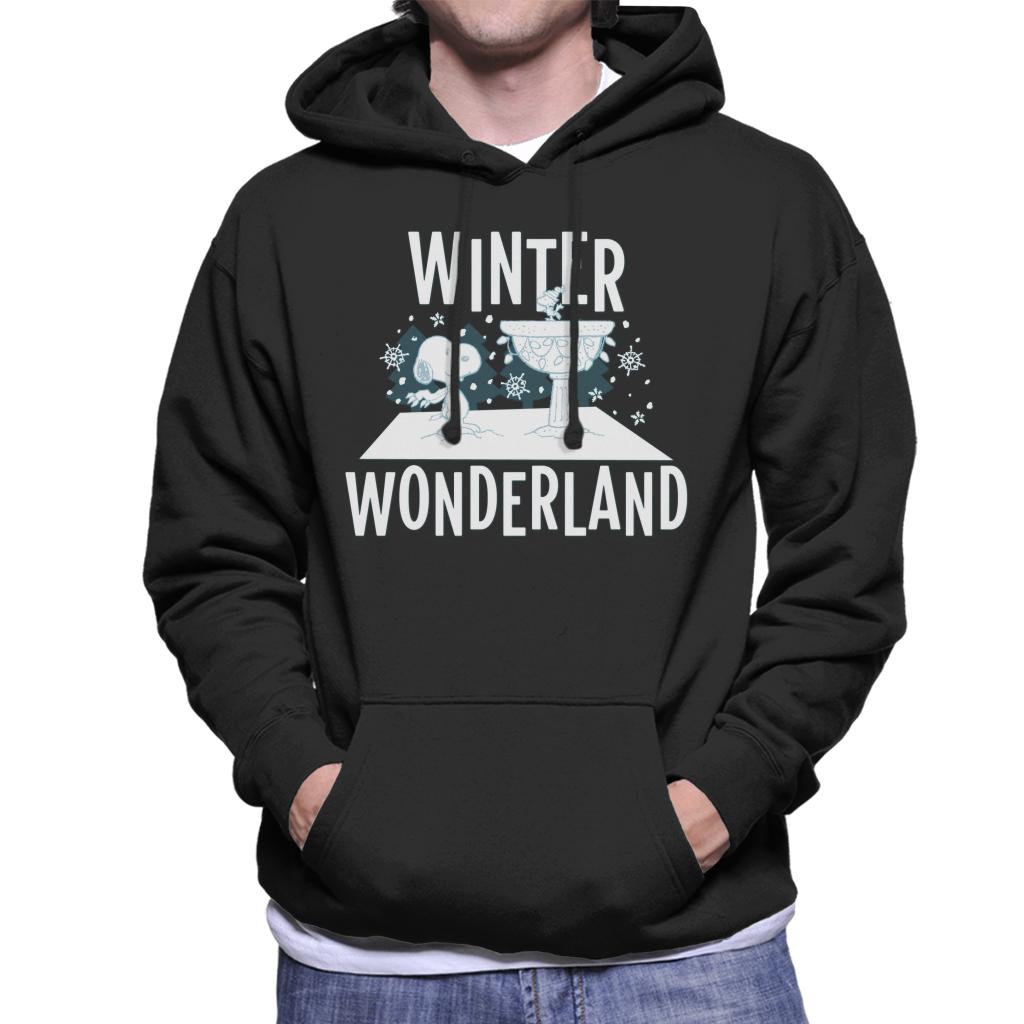 Peanuts-Snoopy-Woodstock-Winter-Wonderland-Mens-Hooded-Sweatshirt