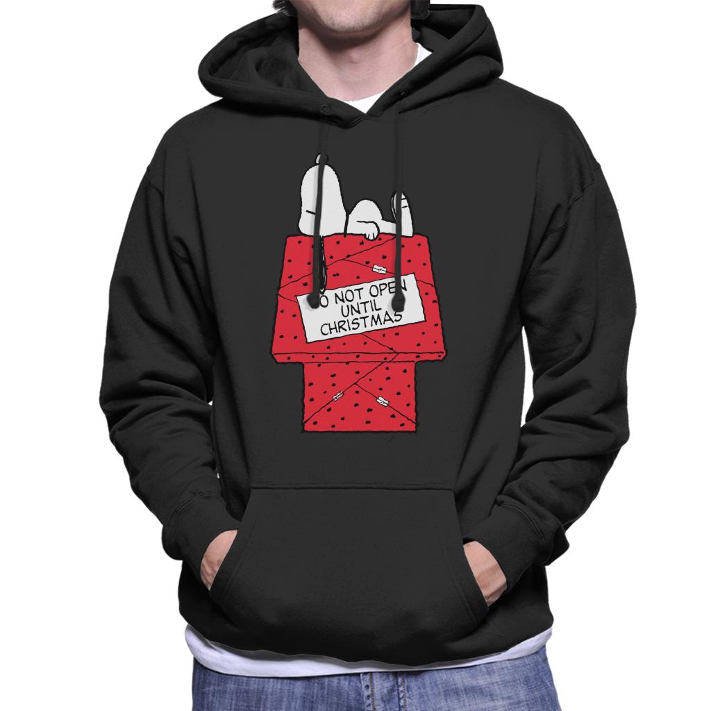 Peanuts-Snoopy-Do-Not-Open-Until-Christmas-Day-Mens-Hooded-Sweatshirt