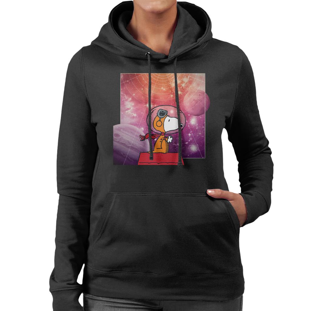 Peanuts-Snoopy-Kennel-Ship-Outer-Space-Womens-Hooded-Sweatshirt