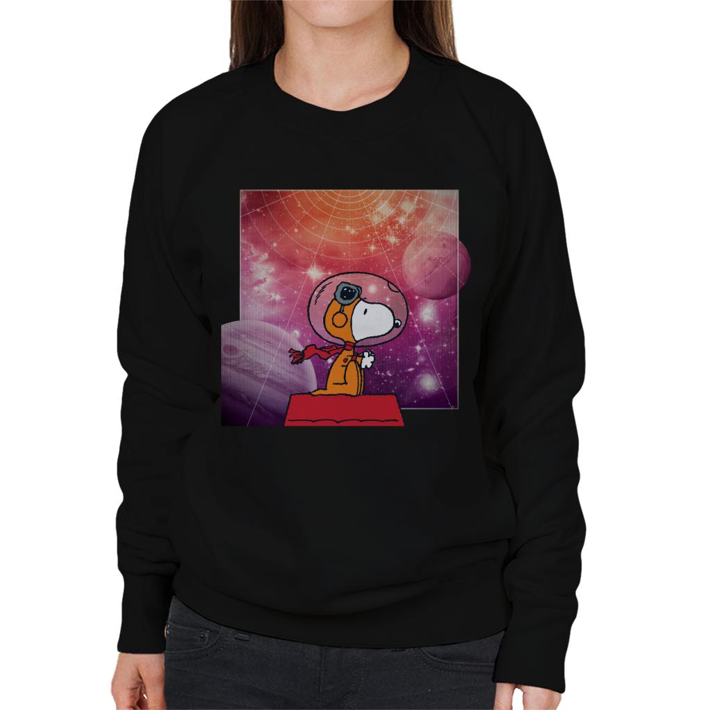 Peanuts-Snoopy-Kennel-Ship-Outer-Space-Womens-Sweatshirt