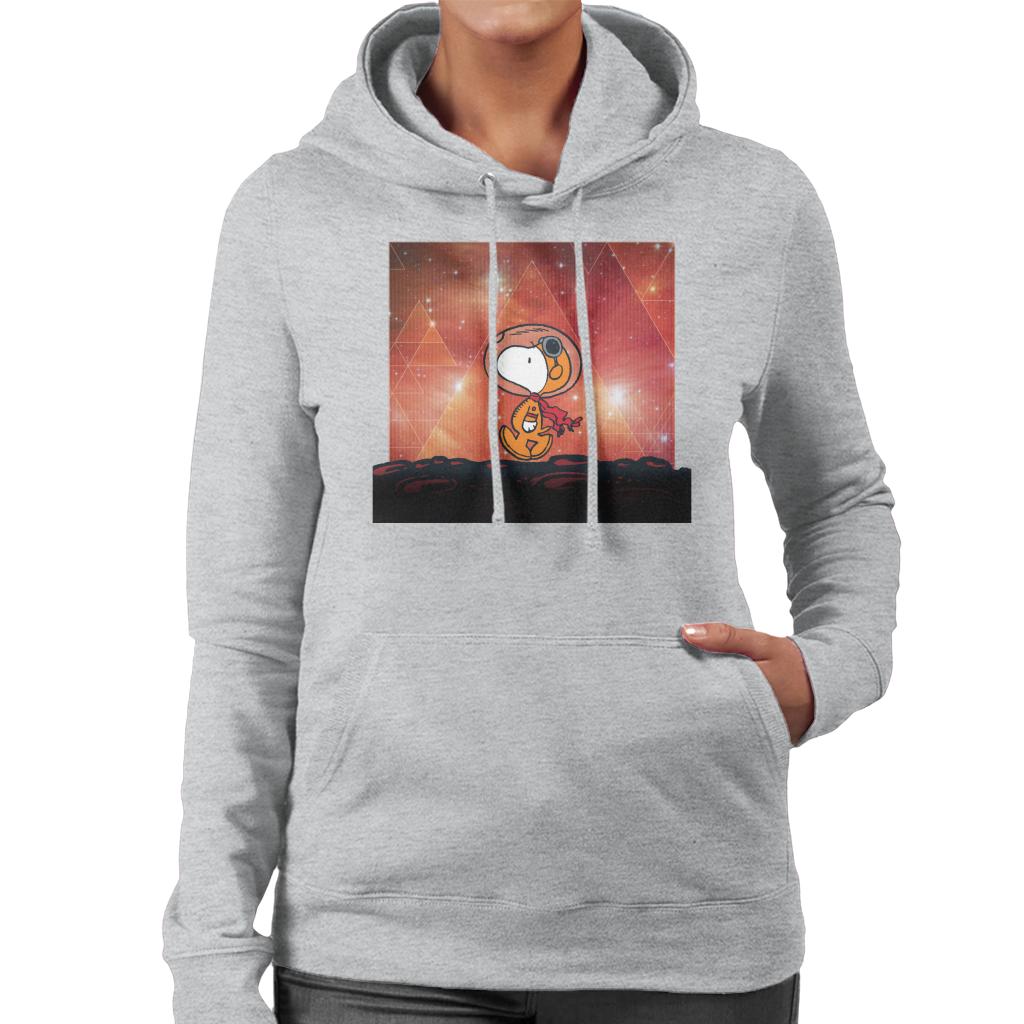 Peanuts-Snoopy-Astronaut-On-Mars-Womens-Hooded-Sweatshirt