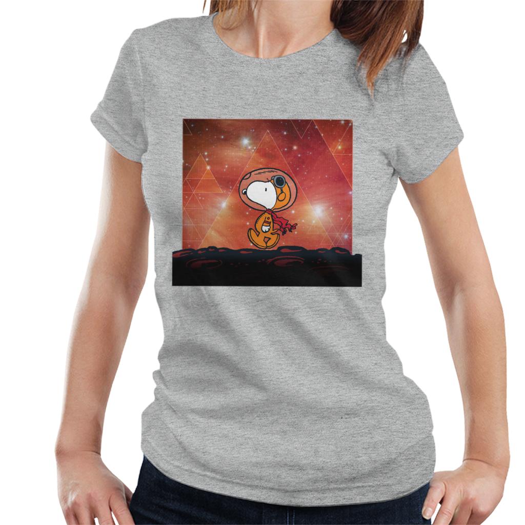 Peanuts-Snoopy-Astronaut-On-Mars-Womens-T-Shirt