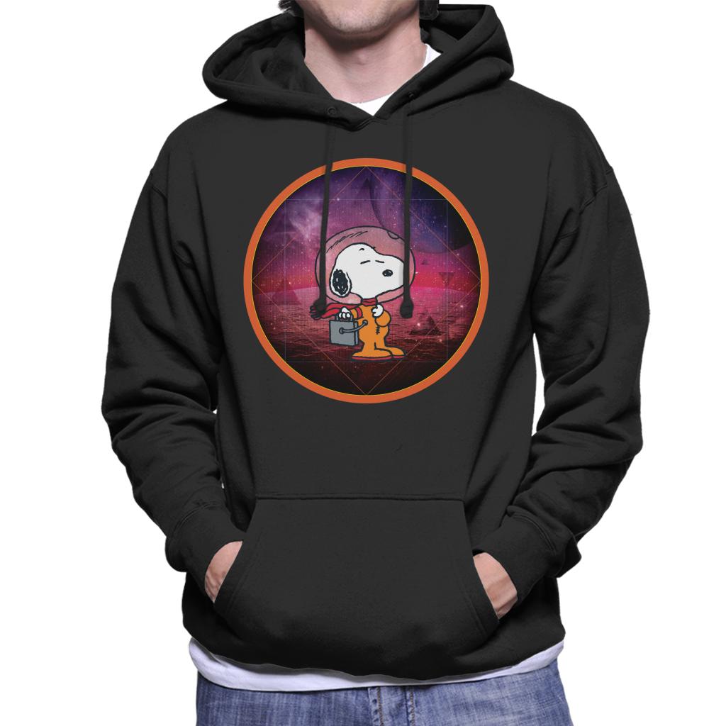 Peanuts-Snoopy-Chilling-On-A-Starry-Planet-Mens-Hooded-Sweatshirt