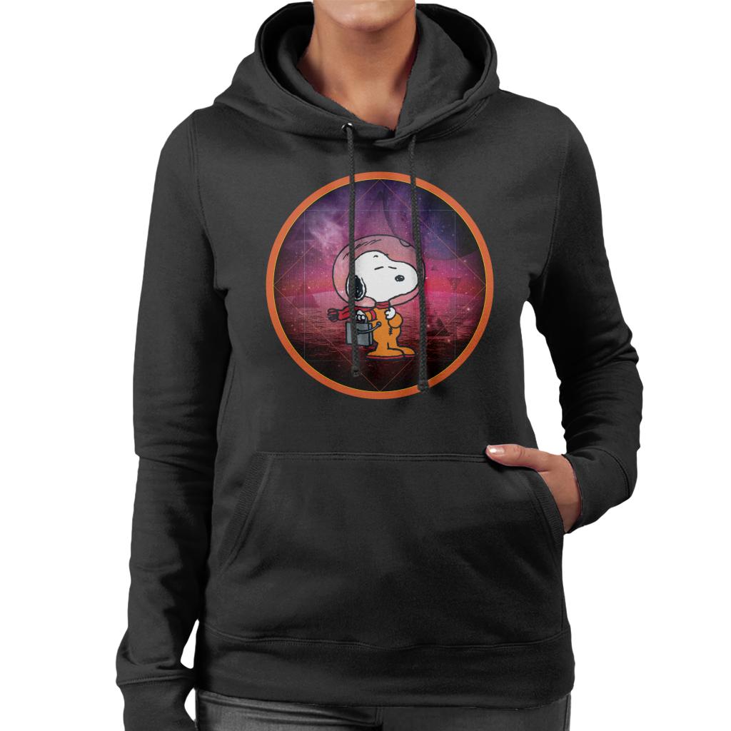 Peanuts-Snoopy-Chilling-On-A-Starry-Planet-Womens-Hooded-Sweatshirt