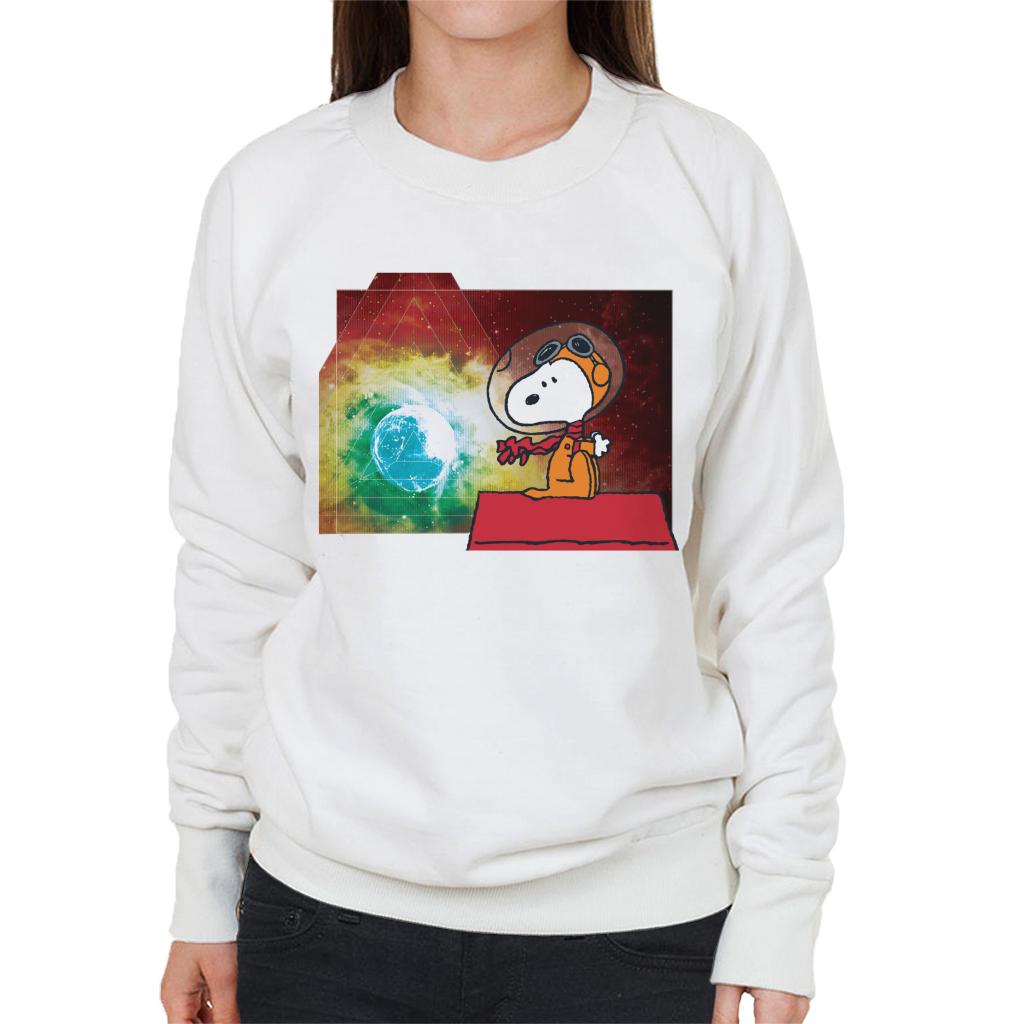 Peanuts-Snoopy-Kennel-Ship-Overlooking-Earth-Womens-Sweatshirt