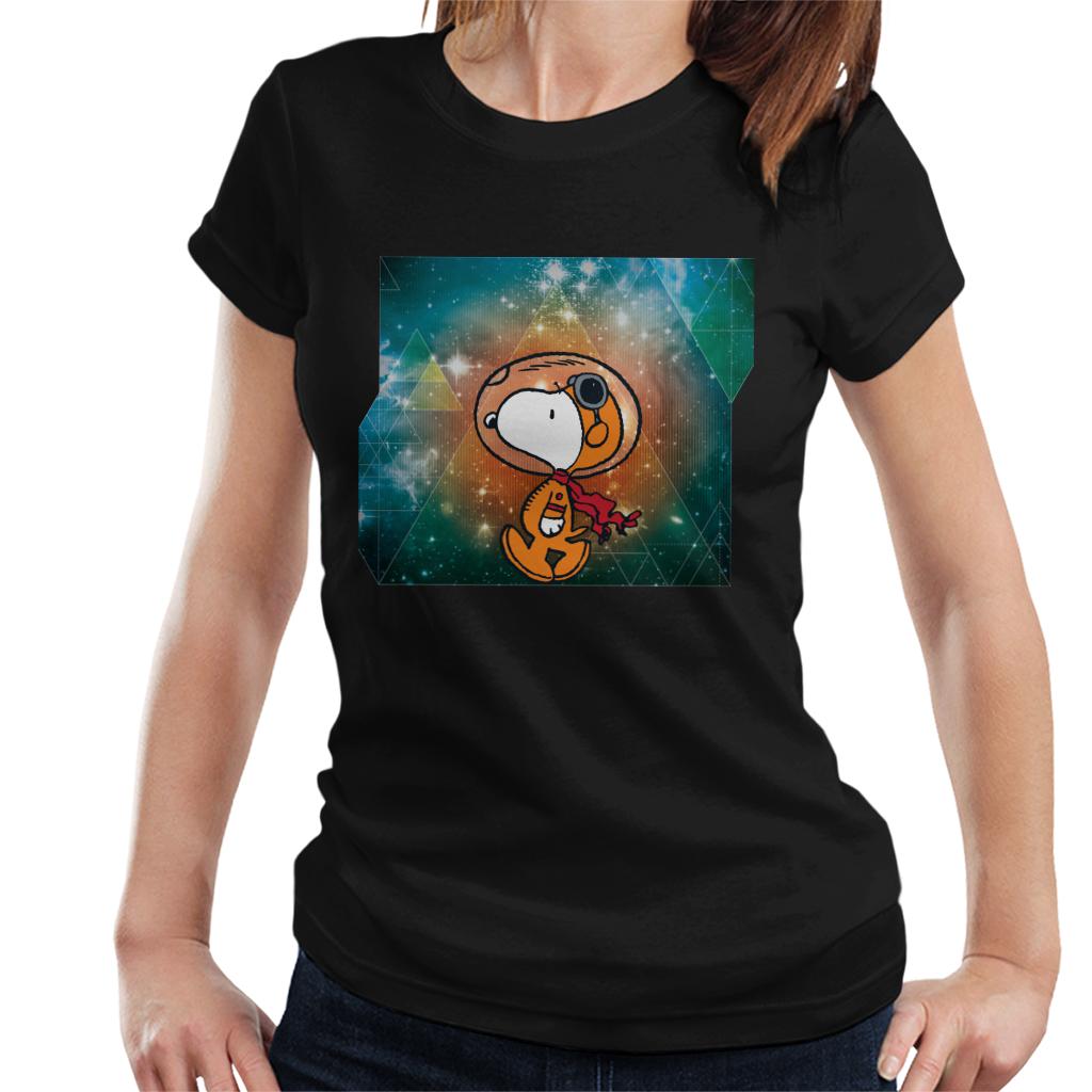 Peanuts-Snoopy-Floating-Through-The-Cosmos-Womens-T-Shirt